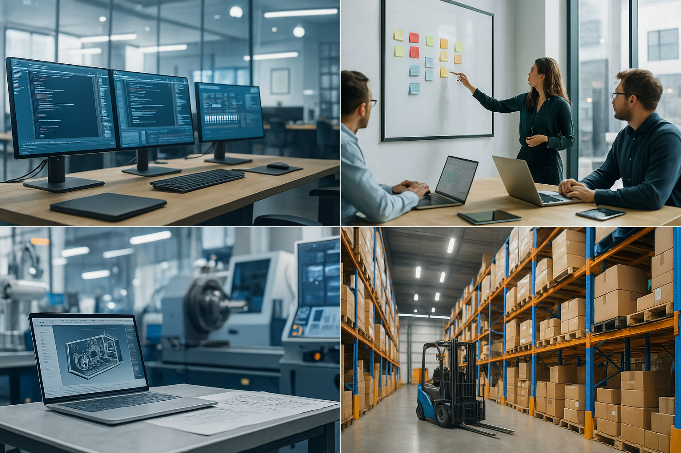 Dienstleistung für Unternehmen Silhouetten von Talenten vor einer Stadtlandschaft und blauem Himmel.